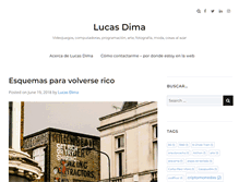 Tablet Screenshot of lucasdima.com